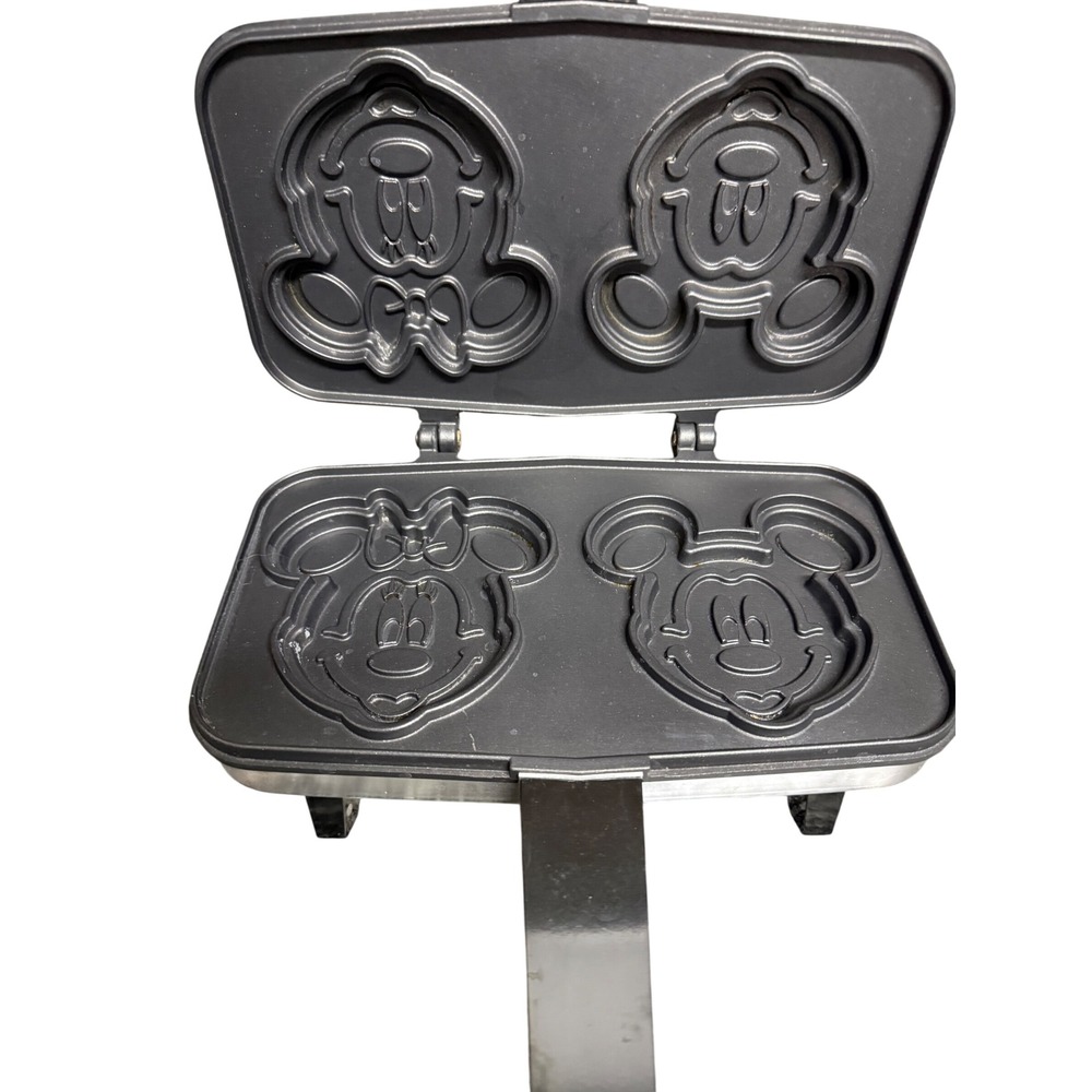 Vitantonio Mickey Minnie Mouse Sandwich Maker 850 NS Vintage Disney Chrome Box